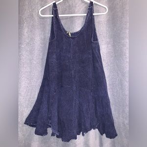 Finn & Clover sleeveless shirt blouse, size medium, color navy blue